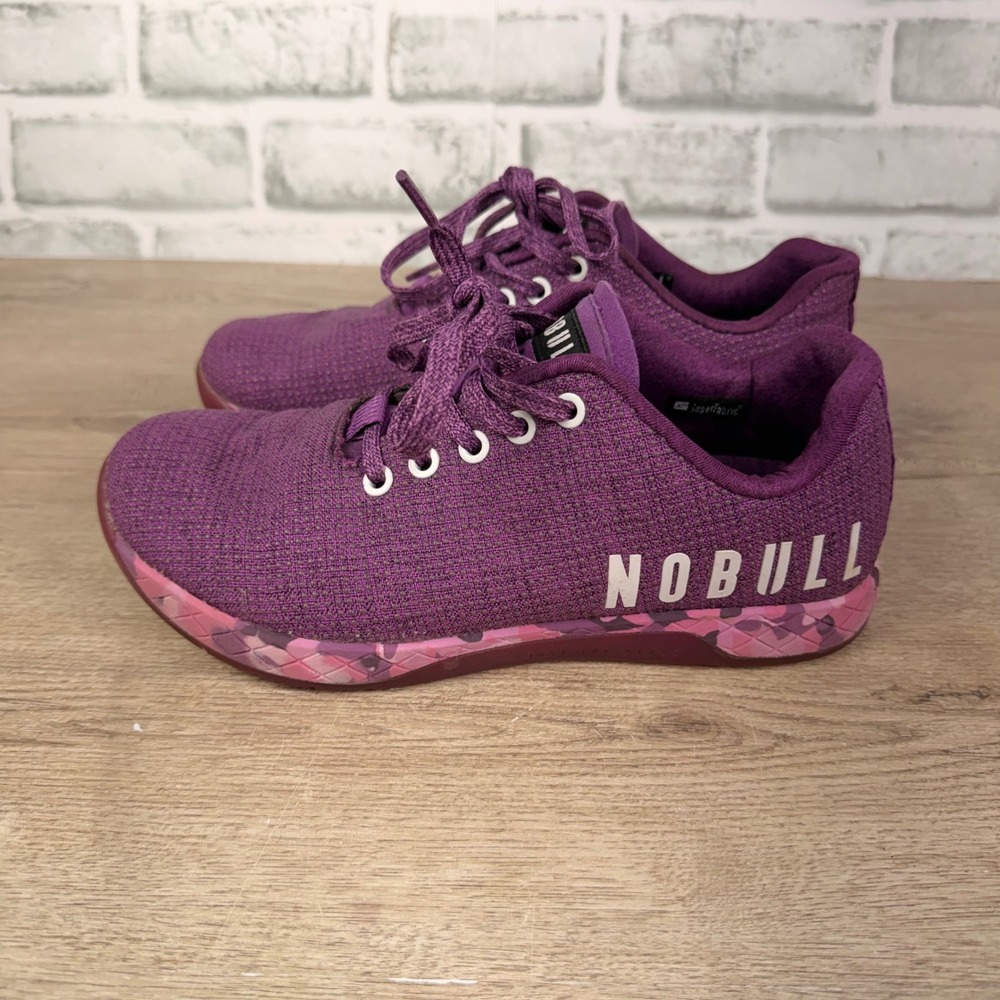 NOBULL SuperFabric Trainer Camo Purple Womens 8